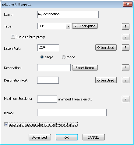 port forwarding